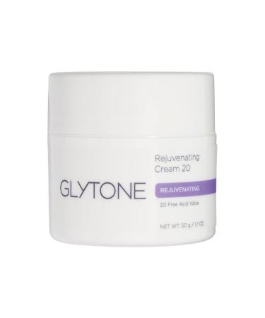 Glytone Rejuvenating Cream 10 - Rich Face Moisturizer - With 10% Pure Glycolic Acid - Help Hydrate & Exfoliate Dry Skin - Fragrance-Free 20 Free Acid Value
