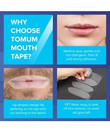 Tomum Mouth Tape for Sleeping - 90 PCS Yellow | Advanced Sleep Strips for Better Nose Breathing, Instant Snoring Relief & Less Mouth Breathing - Buy Online on GoSupps.com