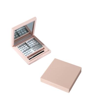 2pcs Empty Eyeshadow Dish Empty Cosmetic Case Eye Shadow Case Cosmetics Palette Pans Stickers for Adults Lipstick Empty Palette The Balm Cosmetics Pink Square Eyeshadow Palette 1 Count (Pack of 1) Pink