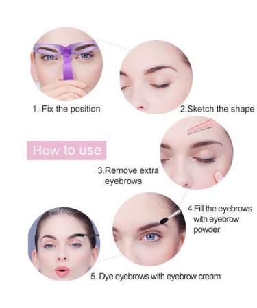 Encci Eyebrow Stencil Kit - 8 Styles | DIY Grooming Template with Handle Strap | Washable & Reusable | 9 Piece Set - Buy Online on GoSupps.com