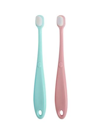 Toddmomy 2pcs Toothbrush Baby Shower Infant Toddler Tooth Brush Tooth Cleaning Brush Pp Newborn Soft Fur