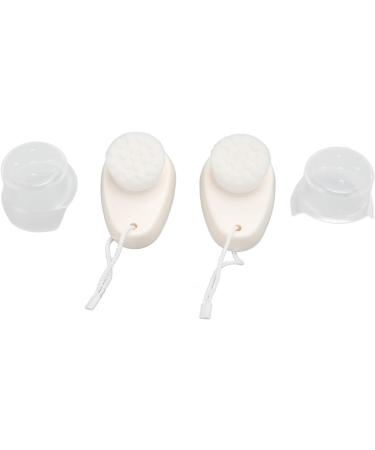 Soft Bristle Double Sided Face Brush Exfoliator and Cleanser Promotes Circulation with Lanyard with Ergonomic Handle - Buy Online on GoSupps.com