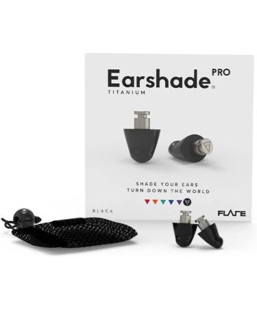 Flare Earshade Pro Earplugs - Noise Blocking Aerospace Titanium & Soft Memory Foam - Black - International Shipping Available - Buy Online on GoSupps.com