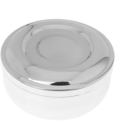Aoyeah Stainless Steel Shaving Bowl with Lid - Glossy Hygienic Design for Clean Bathroom Shaves - Large Depth & Diameter - Buy Online on GoSupps.com