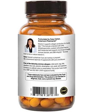 100% Natural Vitamin C from Acerola Cherry with Lavitol DHQ Dihydroquercetin Plus 250 mg Citrus Bioflavonoids - Whole-Food Vitamin C No Synthetic Ascorbic Acid and No Additives - 250 mg 60 Capsules - Buy Online on GoSupps.com