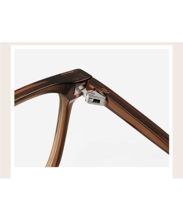 Zhuyiqz Large Anti-Blue Light Reading Glasses - Ultra-Light Glare-Free +200 Tea Color for Comfortable Reading - Buy Online on GoSupps.com