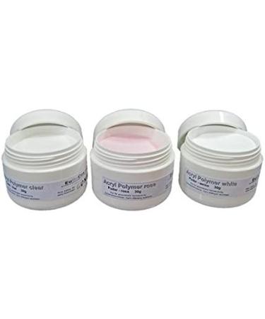  EuBeCos EuBeCos Luxury Acrylic Powder 30 g White Studio Quality Made in Germany - Buy Online on GoSupps.com
