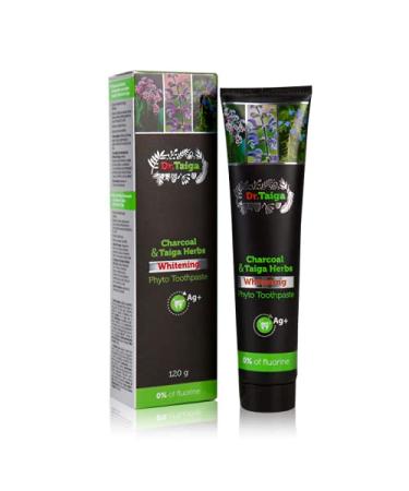 Dr. Taiga Dentifrice Blanchissant au Charbon et Herbes de la Ta ga 45910 TianDe Sans Fluorure 120 g