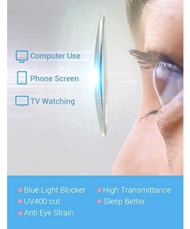 Firmoo Blue Light Blocking Glasses for Women Men - Anti Glare Computer Gaming Eyewear - Clear-s0165 - Buy Online on GoSupps.com