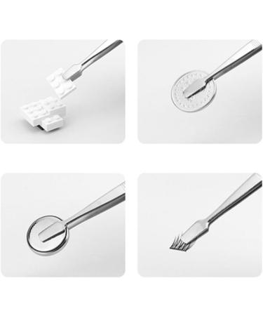 Leadigol Flat Mouth Eyelashes Tweezers Precision Stamp Philatelic Tool False Eyelashes Applicator Eyebrow Pinch Professional Stainless Steel for Women Eyelash Grafting Makeup Tools - Buy Online on GoSupps.com