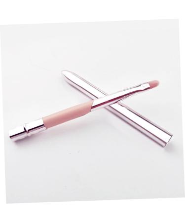 DOITOOL Lip Brush with Lid Foundation Applicator Foundation Makeup Brush Eye Shadow Applicator Lipstick Cosmetics Brush Lip Gloss Lip Tint Travel Cosmetic Brush Fiber Wool Pink Telescopic - Buy Online on GoSupps.com