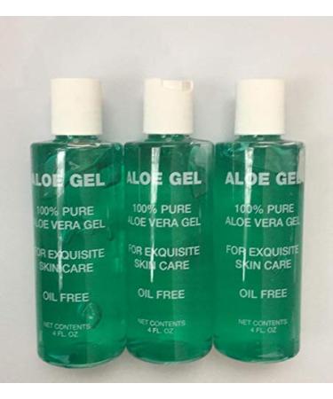 Cadie Aloe Vera Gel - 100% Pure and Organic Aloevera Extract Thick and Absorbent for Men or Women Facial and Scalp Care - Great for Face Skin or Hair | 4 Oz (3 Pack) 1 Count (Pack of 3)