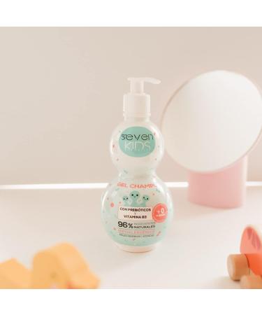Seven Kids Prebiotic Gel Shampoo with Vitamin B3 that protects the skin against external influences 400ml - Buy Online on GoSupps.com