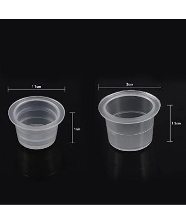 Brrnoo Wormhole Ink Cups - 100Pcs Pot Mixed Sizes Medium Large Plastic Microblading Pigment Accessories Holder for Pigment/Ink Tattoo Kits Tattoo Supplies - Buy Online on GoSupps.com