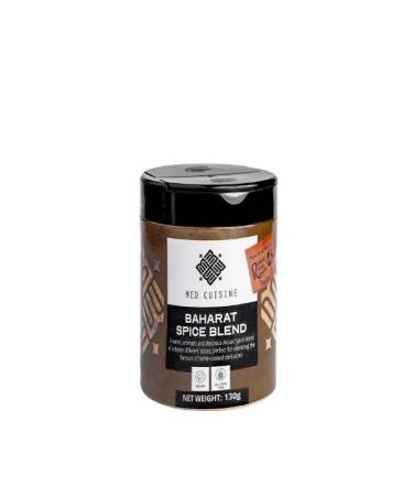 Med Cuisine "Baharat" 130GR - Aromatic Middle Eastern Seasoning Blend For Meat Fish Poultry & Vegetables - Vegan Baharat Spice Mix - Non-GMO Arabic Spices Mix Baharat 130.00 g (Pack of 1)