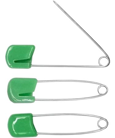YOSAWA 2.2 Plastic Head Safety Pins - 50pcs Green Diaper Nappy Cloth Pins - Buy Online on GoSupps.com