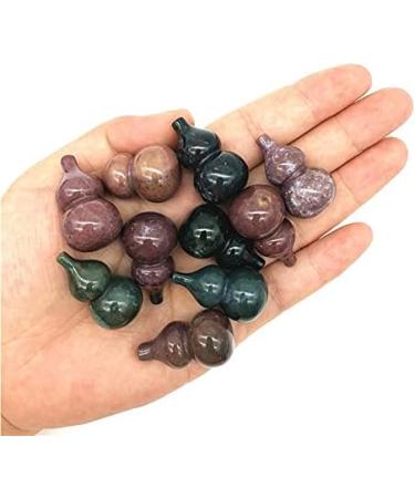 Natural Crystal Rough 1PC Natural Ocean Jasper Carving Crystal Calabash Gourd Stone Stones Natural Stones and Crystals - Buy Online on GoSupps.com