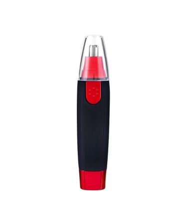 Nose Hair Trimmer Hair Trimmer Tools Scissors Ear Neck Eyebrow Epilator Removal Shaver Trimmer (Color : Red Black)