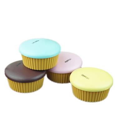 Contact Lens Case Lens Container Container Lens Box Travel Set Cake Muffin (Orange)