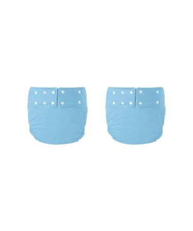 2 set adult cloth diapers adult diapers reusable outdoor outdoors against incontinence light blue 72-92 cm 2-Set (light blue 72-92 cm)