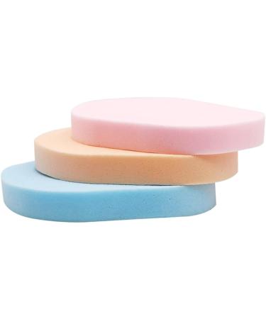 AKOAK 4 Pieces Color Facial Cleansing Sponge Set - Reusable Soft Powder Puff for Gentle Exfoliation Makeup Removal & Daily Cleansing - Buy Online on GoSupps.com
