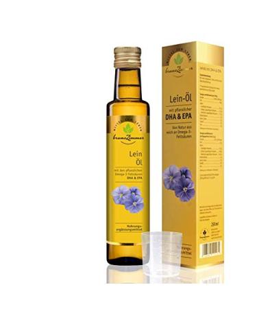 Linseed oil with DHA & EPA 250ml - dietary supplement from MZL | Omega 3 oil - Buy Online on GoSupps.com