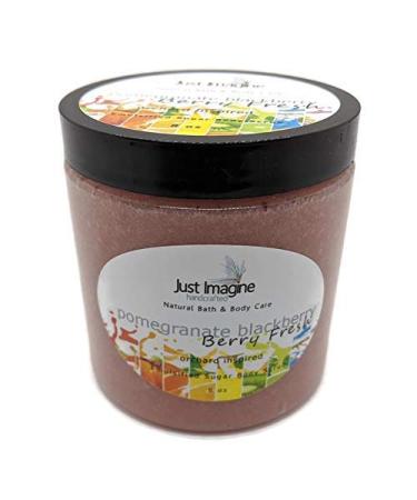 Just Imagine Handcrafted - Pomegranate Blackberry Emulsified Sugar Body Scrub 8 oz