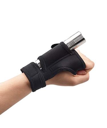 DSstyles Diving Dive Torch Flashlight Holder Glove Neoprene Hand Arm Mount Wrist Strap Underwater Scuba Flashlight Holder Adjustable