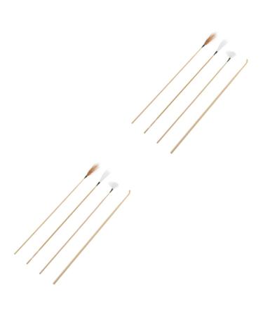 Healeved Ear Cleaning Kit Cleaning Kits 2 Sets Ear Picking Tool Major Bamboo Silver Needle Household Cleaning Tools Ear Cleaning Tool As Shownx2pcs 18.5x0.5cmx2pcs