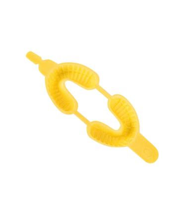 20pcs Disposable Fluorinated Foam Dental Trays - Kids Size M (Yellow) - 17.5*6cm - Buy Online on GoSupps.com