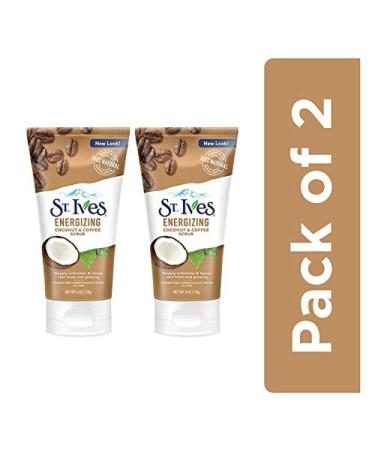 St. Ives Coconut & Coffee Energizing Scrub 6 oz (Pack of 2) - Exfoliating Facial Cleanser - Buy Online on GoSupps.com