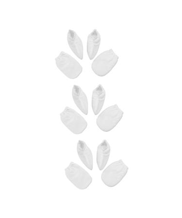 Ipetboom 6 Pairs Care Insulation Cotton White