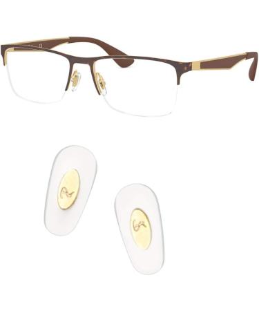 Oak&Ban Replacement Plug-in Nose Pads for Ray-Ban RB6335 | Eyeglass Repair Kit with Bonus Cleaning Cloth (Gold) - International Shipping Available - Buy Online on GoSupps.com