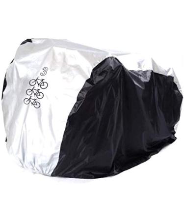 XLYBSST Bike Cover Outdoor Storage Waterproof Bicycle Cover for 3 Bike Heavy Duty Protect from UV Rain Snow Dust for MTB Road Bike,etc All Weather Use