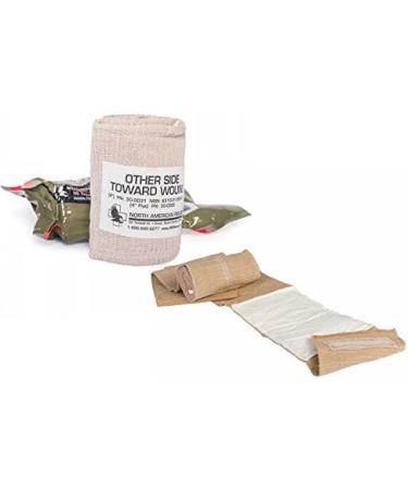 North American Rescue Emergency Trauma Dressing (ETD) - 6" Flat Folded Survival Bandage & Pressure Wrap for Combat Wounds - Buy Online on GoSupps.com