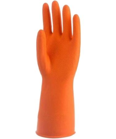 Dishwashing Gloves Household Cleaning Non-Slip Durable Kitchen Washing Bowl Household Laundry Waterproof Latex Rubber Gloves huangse63g Small - Buy Online on GoSupps.com