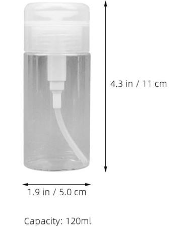 FOMIYES Clear Pump Press Bottle Plastic Sample Containers Empty 120ml Travel Jar Refillable Cosmetic Bottle for Creams Lotions Body Scrub Butter - Buy Online on GoSupps.com
