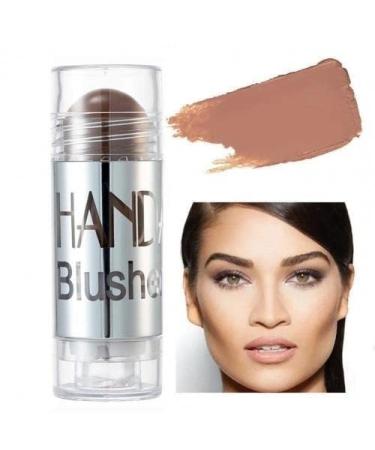 8Colors Blush Highlighter Bronzer Contour Shadow Cream Cheek Blusher Blush Stick Face Makeup Pink Blusher (Color : 08)