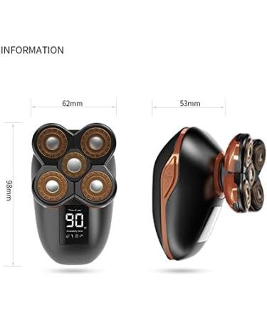 Best Head Shaver for Bald Men - Rechargeable Electric Shaver with LCD Beard & Nose Trimmer USB - Smooth Shaving Experience - Buy Online on GoSupps.com