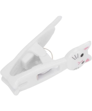 6 Pack Cat Snack Clips - Anti-Slip Strong Metal Spring Versatile Food Pocket & Document Holder - White - Buy Online on GoSupps.com