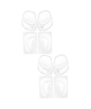 4 Pairs Silicone Mat Arch Cushions Arch Pads Arch Insert Support Forefeet Pads Forefoot Pads for Women Forefoot Cushion Shoe Inserts Men Arch Support High Heel Arch Support
