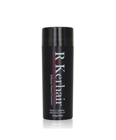 R-Kerhair 100% Natural Keratin Thickening Fibers - Optional Applicator and Fixer (Light Brown)