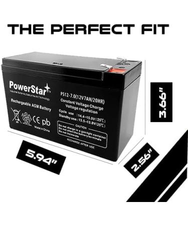 PowerStar 12V 7Ah UPS Battery Replacement for APC Back-UPS ES BE550G | Reliable International Shipping - Buy Online on GoSupps.com