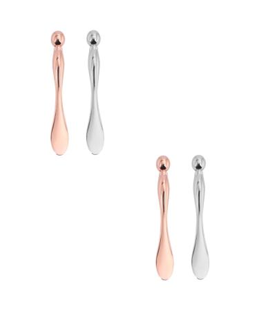 FRCOLOR 4pi ces Outils De Massage Pour Yeux Zinc Applicateur De Contour Yeux Et Spatule De Maquillage De Dor