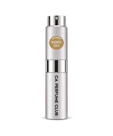 CA Perfume Impression of Yves S. Lauren Magnific Gold For Women & Men Replica Version Fragrance Dupes Concentrated Long Lasting Eau de Parfum Spray Refillable Atomizer Bottle 0.27 Fl Oz/8ml-X1 YVES S. LAUREN MAGNIFIC GOLD IMPRESSION 0.27 Fl Oz (Pack of 1)