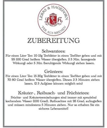  Lerbs & Hagedorn Darjeeling Second Flush SFTGFOP1 Superior 250 g - Buy Online on GoSupps.com