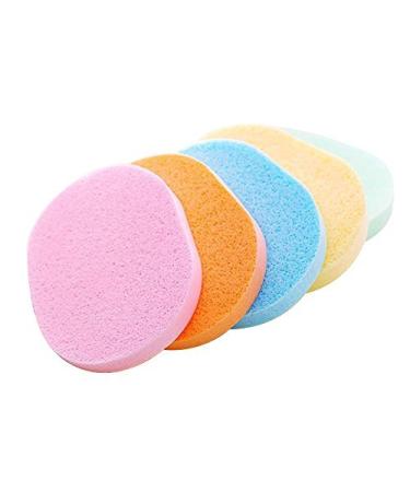 STONGES 10 pieces Cleaning sponge wet wipes Cleaning foam make-up washing sponge type Face Wash puff flutter wet and dry use dry