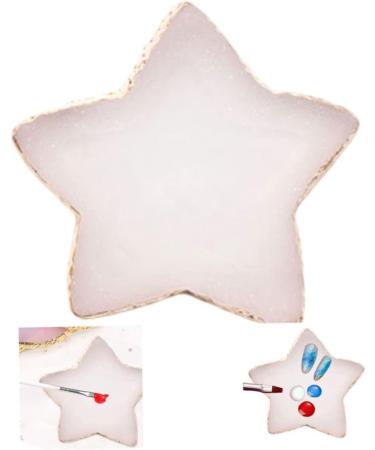 nail art palette Resin Nail Art Palette Star Shaped Painting Color Mixing Plate Cosmetic Mixing Tools White - Buy Online on GoSupps.com