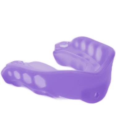 Verdant Touch Sport Mouthguard - Shock Protection for Adults | Flavored Striped Purple Mouthguard for Boxing & Basketball - Buy Online on GoSupps.com