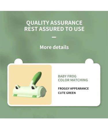 Duoqu Pet Hair Remover Roller - Reusable Frog Style Design for Clothes | Effective Green Hair Removal Tool - Buy Online on GoSupps.com